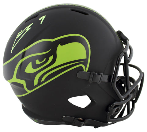 Seahawks Kenneth Walker III Signed Eclipse Full Size Speed Rep Helmet BAS Wit