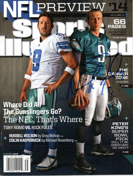 Nick Foles Signed Eagles 2014 NFL Preview Sports Illustrated 9/1/14 Beckett
