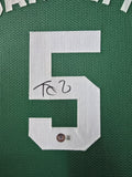 CUSTOM FRAMED BOSTON CELTICS KEVIN GARNETT AUTOGRAPHED JERSEY BECKETT HOLOGRAM