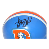 Steve Atwater Autographed Denver Broncos VSR4 Authentic Mini Helmet BAS 44121