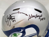 LARGENT & ZORN AUTOGRAPHED SEAHAWKS FULL SIZE AUTHENTIC HELMET TD SEAHAWKS!