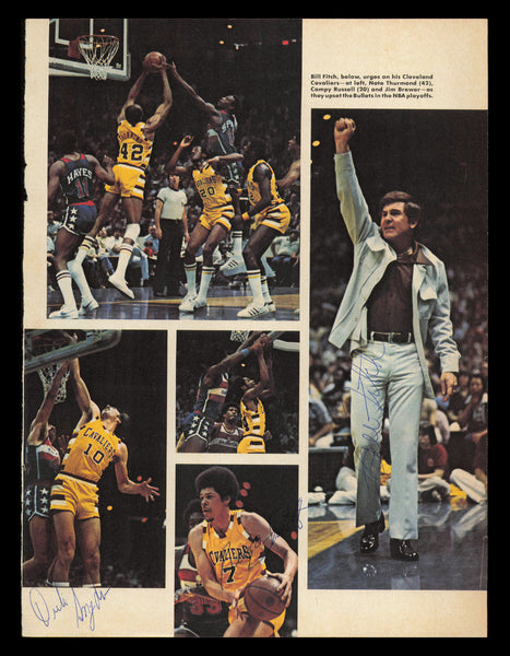Bingo Smith, Snyder & Fitch Autographed 8x11 Magazine Photo Cavaliers 238131