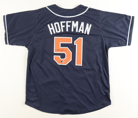 Trevor Hoffman Signed Padres Jersey (Beckett) San Diego HOF Closer (1993-2008)