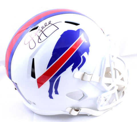 Jim Kelly Autographed Buffalo Bills F/S Speed Helmet-Beckett W Hologram *Black