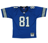 Calvin Johnson Signed Detroit Lions Mitchell & Ness Blue NFL Jersey