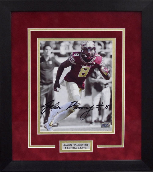 JALEN RAMSEY SIGNED FLORIDA STATE SEMINOLES 8x10 FRAMED PHOTO COA