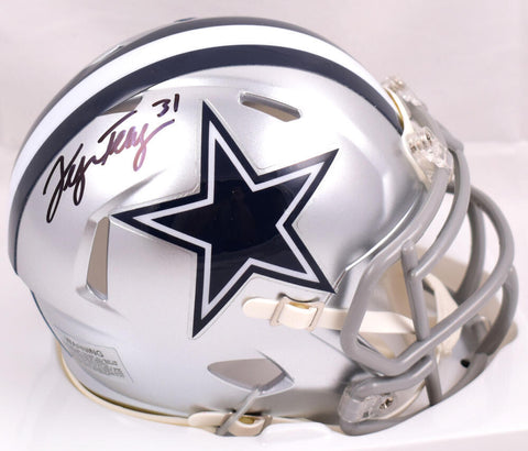 George Teague Autographed Dallas Cowboys Speed Mini Helmet - Prova *Black