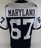 Russell Maryland Signed Dallas Cowboys Jersey (JSA COA) 3xSuper Bowl Champion