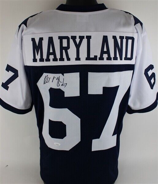 Russell Maryland Signed Dallas Cowboys Jersey (JSA COA) 3xSuper Bowl Champion