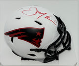 Patriots JULIAN EDELMAN Signed Riddell LUNAR Speed Mini Helmet AUTO - JSA