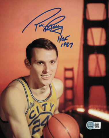 Rick Barry Autographed Signed 8x10 Photo Warriors "HOF 1987" Beckett QR #BS12916