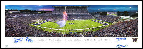 ODUNZE, MCMILLAN, POLK & JOHNSON AUTOGRAPHED PANORAMIC WASHINGTON MCS 226413