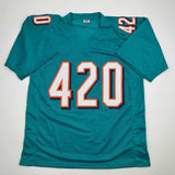Autographed/Signed Ricky Williams Smoke Weed Everyday Puff Puff Jersey BAS COA