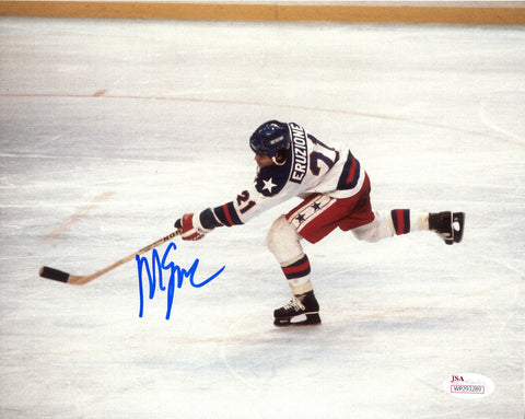 Mike Eruzione Autographed/Signed Team USA Hockey 8x10 Photo JSA 11200