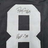 Autographed/Signed Ray Guy HOF Oakland Las Vegas Black Football Jersey JSA COA