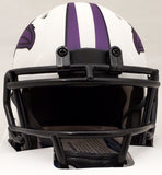 PATRICK QUEEN AUTOGRAPHED RAVENS LUNAR ECLIPSE WHITE MINI HELMET BECKETT 191550