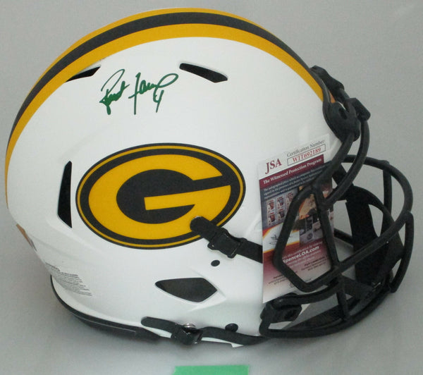 Packers BRETT FAVRE Signed Full Size Authentic LUNAR Speed Helmet AUTO - JSA