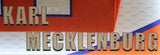 Karl Mecklenburg Autographed Broncos Jersey w/ Inscriptions in Shadowbox