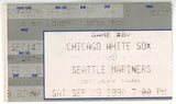 Chicago White Sox Comiskey Park Last Night Game 9/29/90 V. Mariners Ticket 56248