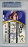 Ray Lewis Autographed 2001 Fleer E-X #47 Trading Card Beckett Slab 37451
