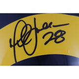 Marshall Faulk Autographed St. Louis Rams F/S TB Helmet Beckett Witness 50934