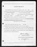 Lynn St. John HOF Signed 1942 Contract Ohio State & Northwestern JSA 198974