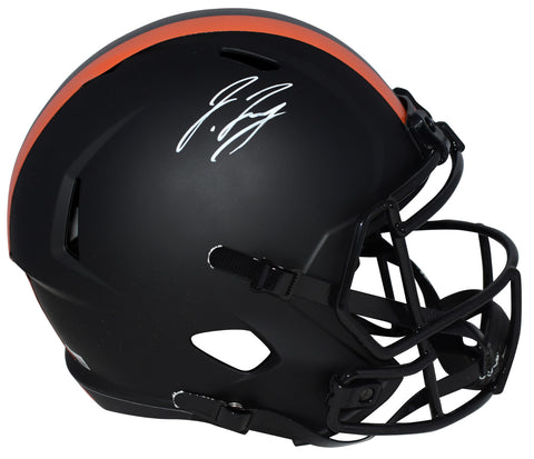 JERRY JEUDY SIGNED CLEVELAND BROWNS ECLIPSE FULL SIZE SPEED HELMET BECKETT