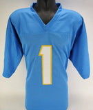 Quentin Johnston Signed San Diego Chargers Jersey (Beckett) 2023 1st Round Pk WR