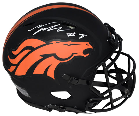TALANOA HUFANGA SIGNED DENVER BRONCOS ECLIPSE AUTHENTIC SPEED HELMET BECKETT