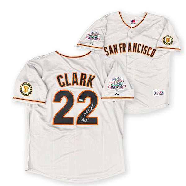 Will Clark Autographed San Francisco Giants 1989 World Series Jersey TRISTAR G