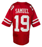 Deebo Samuel Signed Custom Red Pro Style Football Jersey JSA
