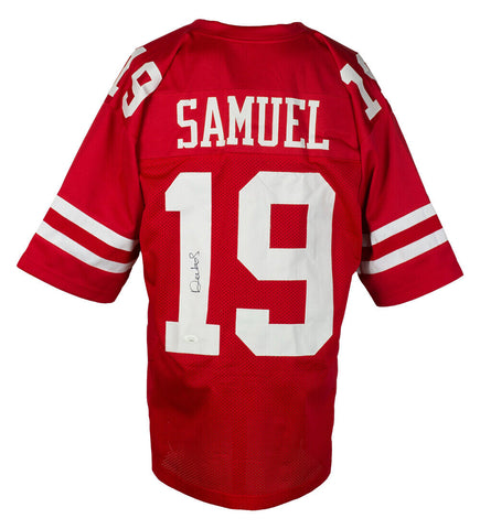 Deebo Samuel Signed Custom Red Pro Style Football Jersey JSA
