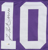Fran Tarkenton Signed Minnesota Vikings Jersey Inscribed "HOF 86" (JSA) Q.B.