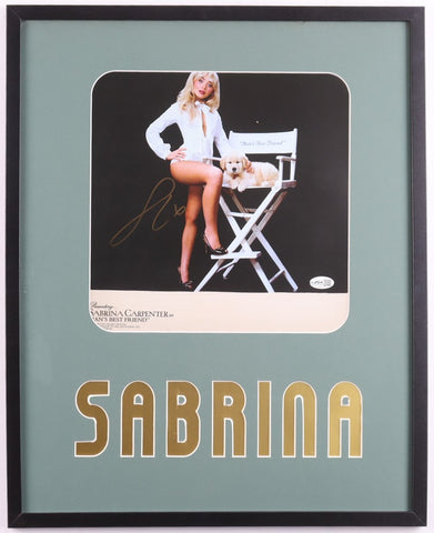 Sabrina Carpenter Signed Framed "Man's Best Friend" Record Sleeve Display (JSA)