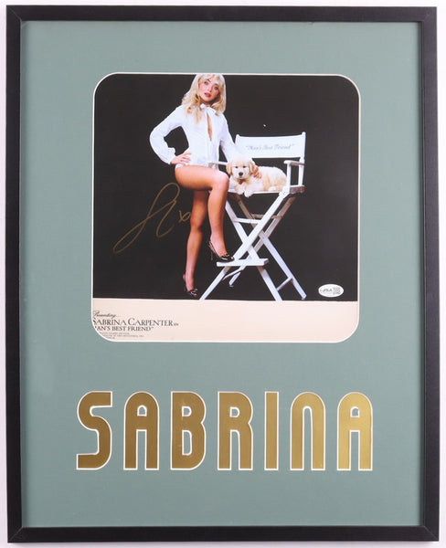 Sabrina Carpenter Signed Framed "Man's Best Friend" Record Sleeve Display (JSA)