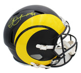 Eric Dickerson Signed Los Angeles Rams Speed Full Size Rivalries Helmet -HOF 99