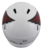 Cardinals Anquan Boldin Signed 2005-22 TB Full Size Speed Rep Helmet BAS Witness