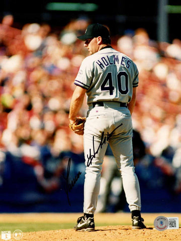 Darren Holmes Autographed Colorado Rockies 8x10 Photo Beckett 50558