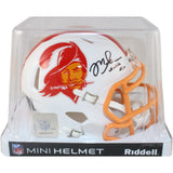 Mike Alstott Signed Tampa Bay Buccaneers TB Mini Helmet Beckett Witness 51711