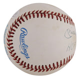 Yankees Mickey Mantle "HOF 74" Signed OAL Baseball Graded 7.5! PSA & JSA LOAs