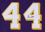 Jerry West Signed Los Angeles Lakers Purple Home Jersey (JSA COA)14xNBA All-Star