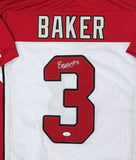 Cardinals Safety BUDDA BAKER Signed Custom Replica Arizona White Jersey - JSA