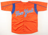 Marcus Semien Signed New York Mets Orange Jersey (Beckett) 2023 World Champion