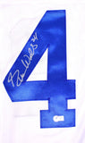 Everson Walls Autographed White Pro Style Jersey - Beckett Hologram *Silver