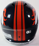 Patrick Surtain II Autographed/24 DPOY Navy Replica Broncos Helmet Beckett COA