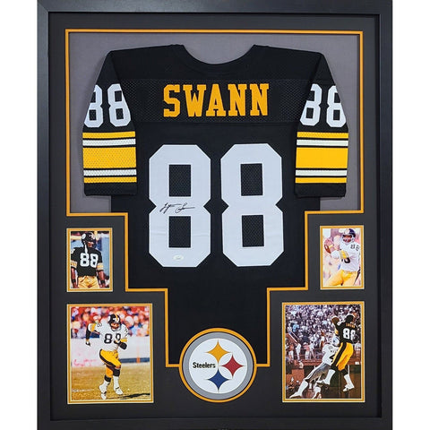 Lynn Swann Autographed Signed Framed Pittsburgh Steelers Jersey JSA
