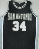 SA Spurs TERRY CUMMINGS Signed Custom Replica Black Jersey AUTO - '83 ROY - JSA