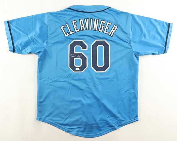 Garrett Cleavinger Signed Tampa Bay Rays Powder Blue Home Jersey (JSA COA)