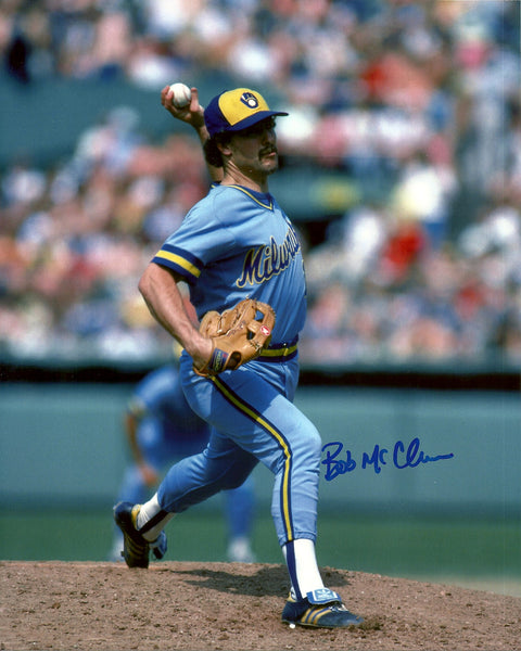 Brewers Pitcher BOB McCLURE Signed 8x10 Photo #4 AUTO - 1982 World Series