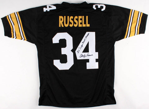 Andy Russell Signed Steelers Jersey Inscribed "2X Super Bowl Champs" (TSE COA)